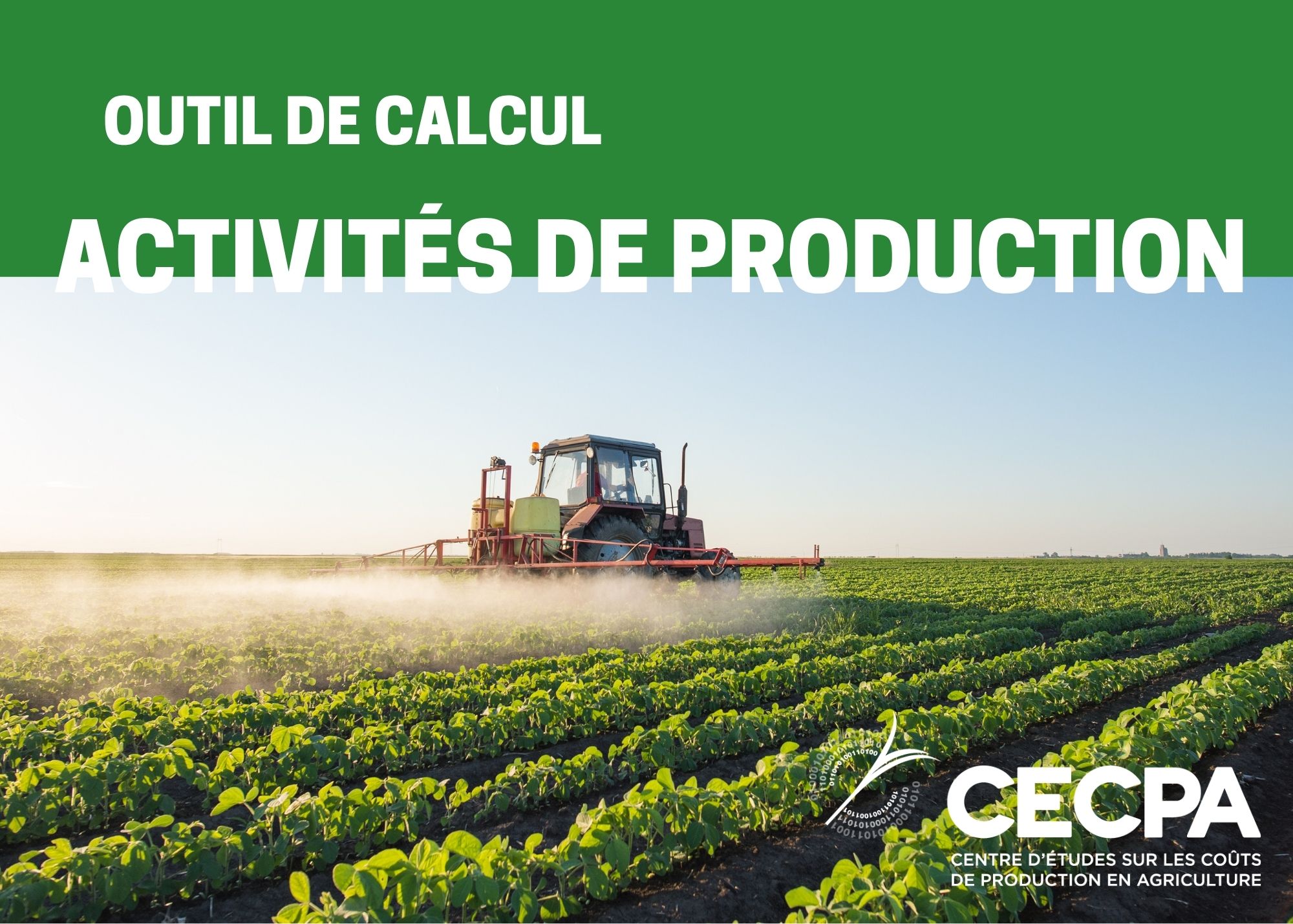 Outils : OUTIL DE CALCUL - ACTIVITÉS DE PRODUCTION